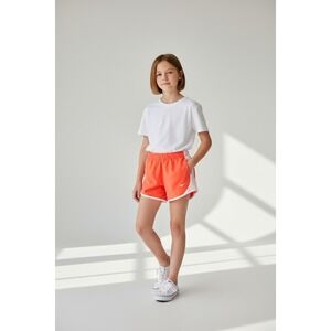 Nike Kids Running Shorts‎ Bright Coral White Athletic Dri Fit, Size M, NWT